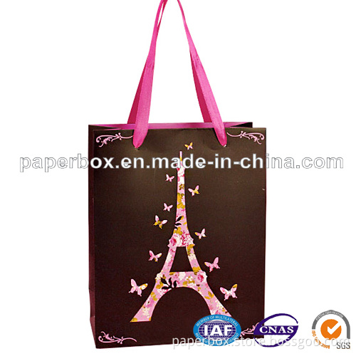 Gift Paper Bag with Satin Ribbon